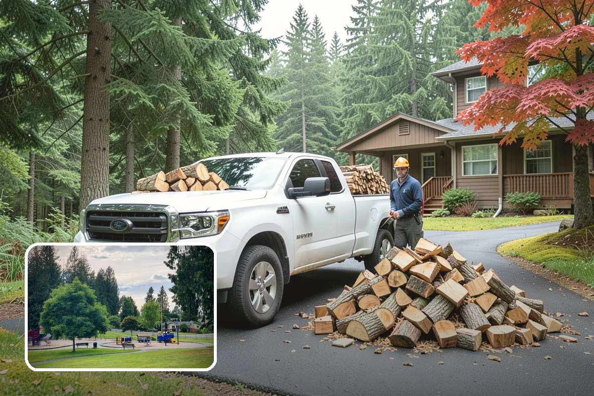 Large Split Firewood in Bonney Lake, Pierce County, WA - Generous width burns slowly