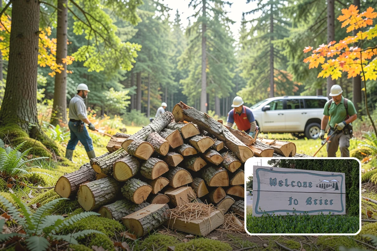 Large Split Firewood in Brier, Snohomish County, WA - Generous width burns slowly
