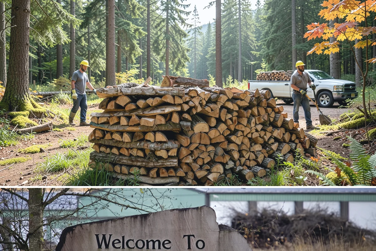 Large Split Firewood in Buckley, Pierce County, WA - Order large splits by early fall so they finish seasoning before heavy winter use.