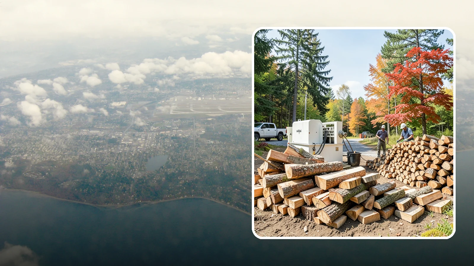 Large Split Firewood in Burien, King County, WA - Firewood split into larger pieces that burn slowly for extended, low-maintenance heat.