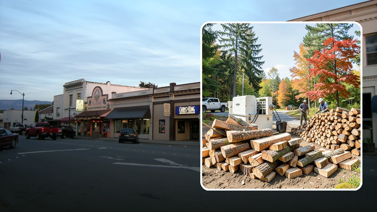 Large Split Firewood in Burlington, Skagit County, WA - Firewood split into larger pieces that burn slowly for extended, low-maintenance heat.