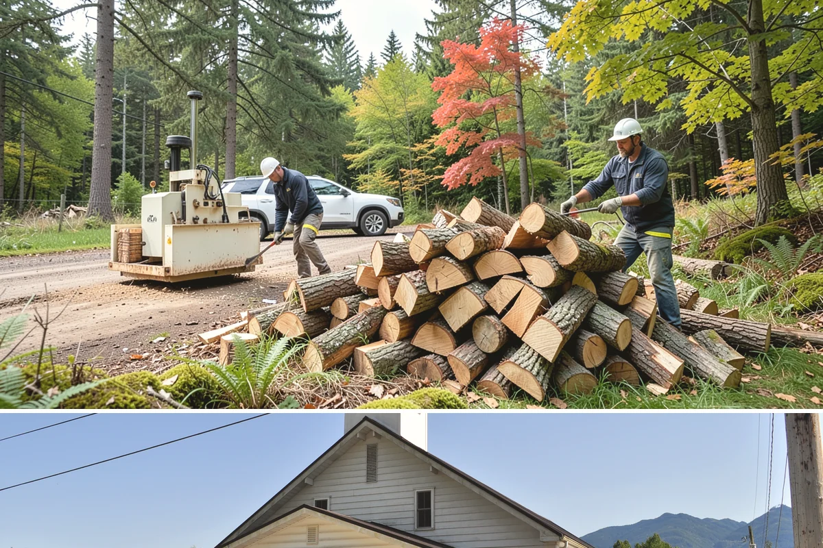 Large Split Firewood in Concrete, Skagit County, WA - Order large splits by early fall so they finish seasoning before heavy winter use.