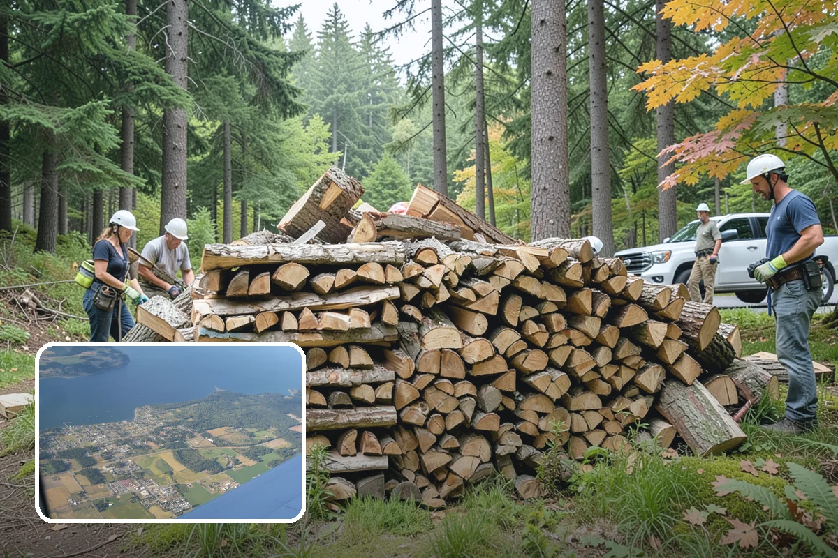 Large Split Firewood in Coupeville, Island County, WA - Generous width burns slowly