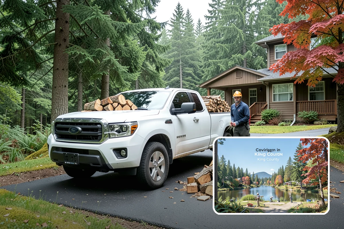 Large Split Firewood in Covington, King County, WA - Generous width burns slowly