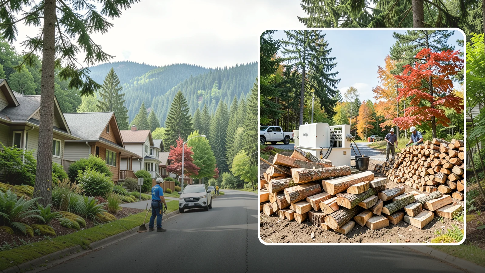 Large Split Firewood in Darrington, Snohomish County, WA - Firewood split into larger pieces that burn slowly for extended, low-maintenance heat.