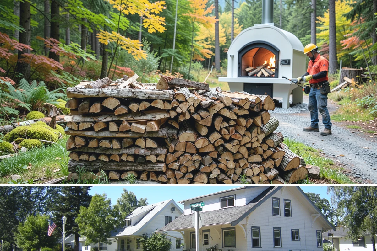Large Split Firewood in DuPont, Pierce County, WA - Order large splits by early fall so they finish seasoning before heavy winter use.