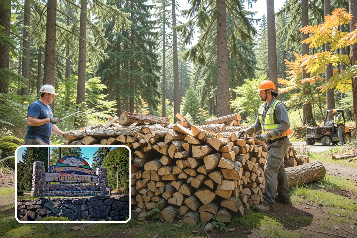 Large Split Firewood in Eatonville, WA - Generous width burns slowly