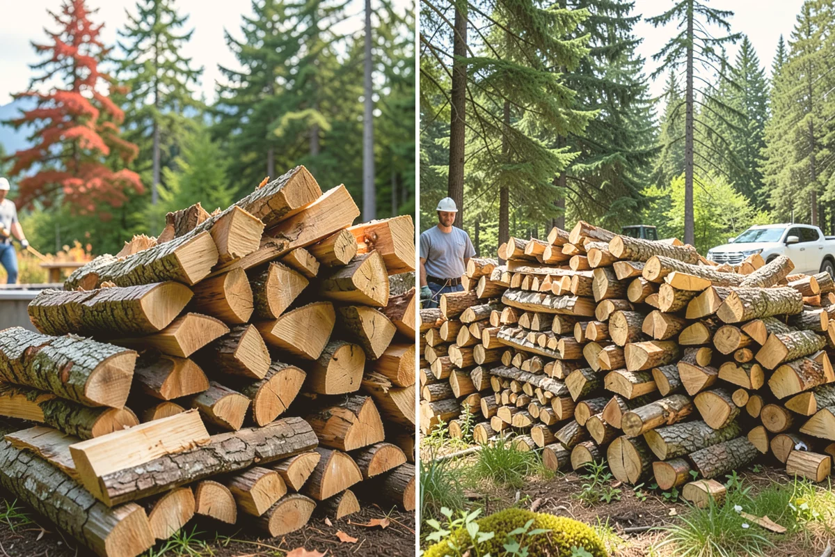 Large Split Firewood in Edmonds, Snohomish County, WA - Confirm your appliance size and volume