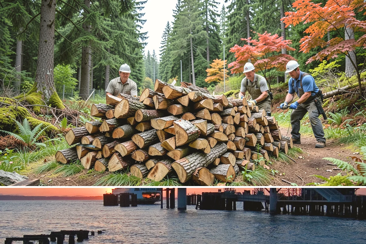 Large Split Firewood in Edmonds, Snohomish County, WA - Order large splits by early fall so they finish seasoning before heavy winter use.