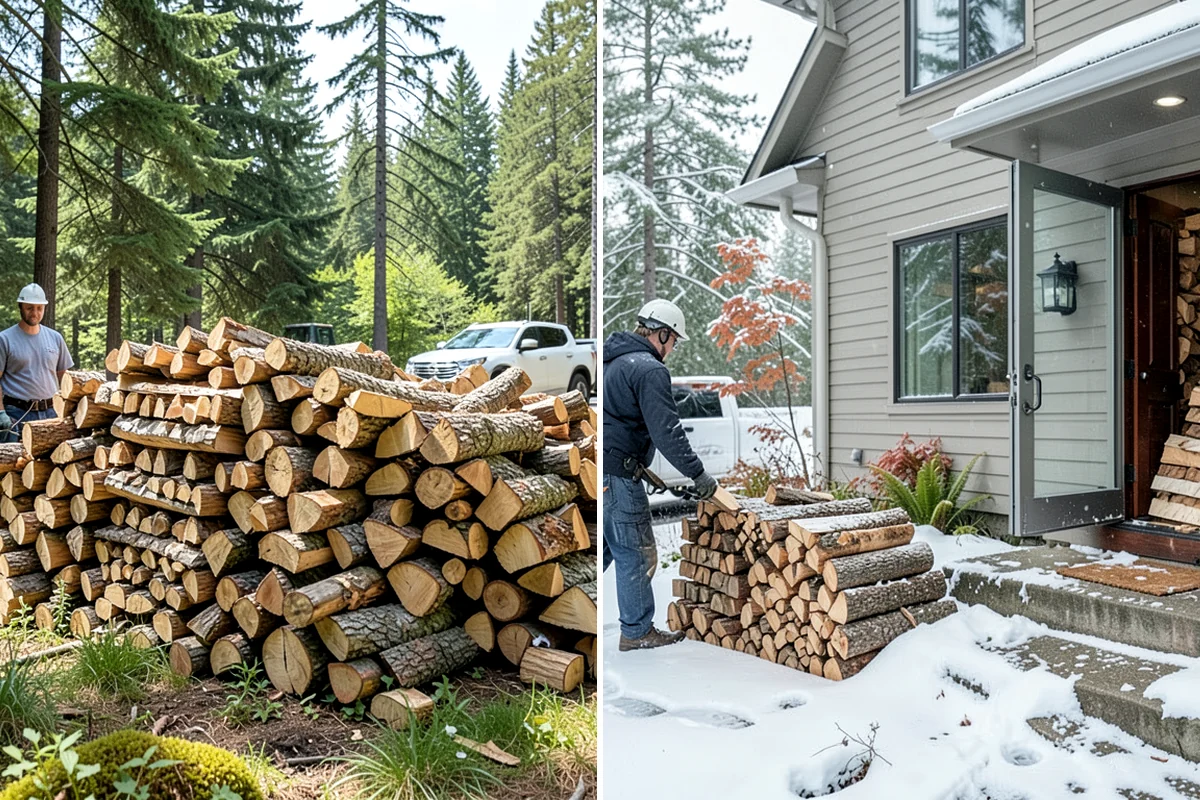 Large Split Firewood in Enumclaw, King County, WA - Confirm your appliance size and volume