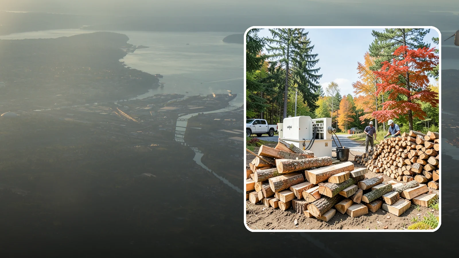 Large Split Firewood in Fife, Pierce County, WA - Firewood split into larger pieces that burn slowly for extended, low-maintenance heat.