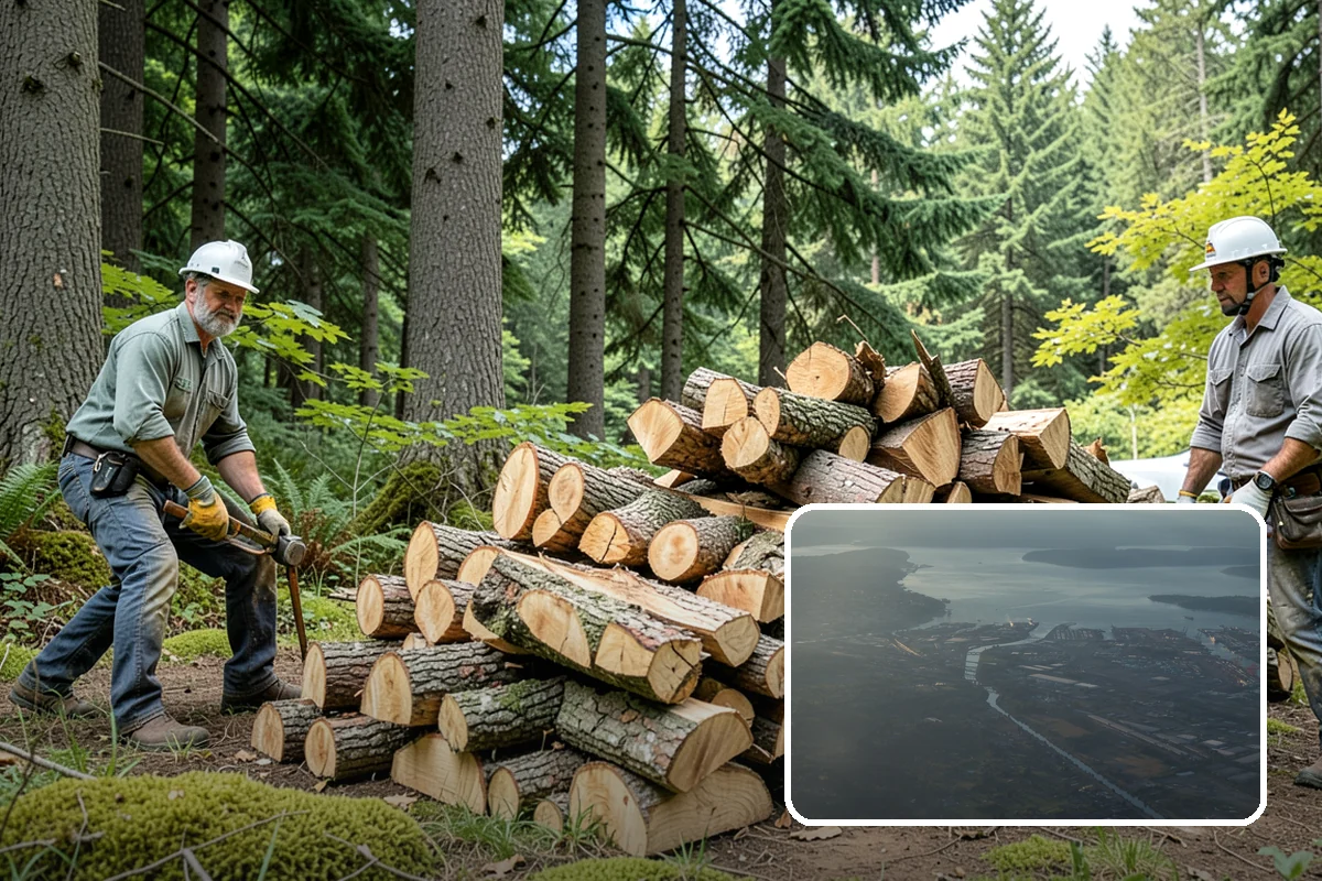 Large Split Firewood in Fife, Pierce County, WA - Generous width burns slowly
