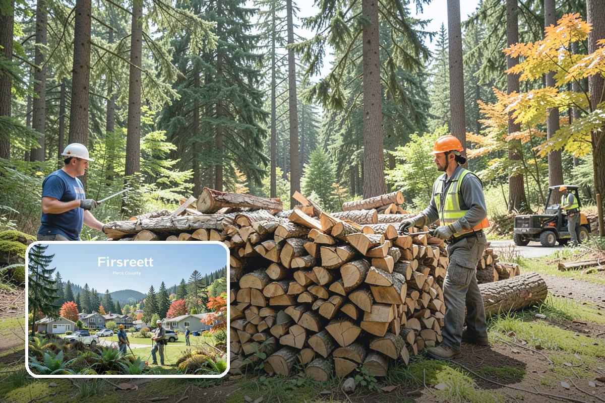 Large Split Firewood in Fircrest, Pierce County, WA - Generous width burns slowly