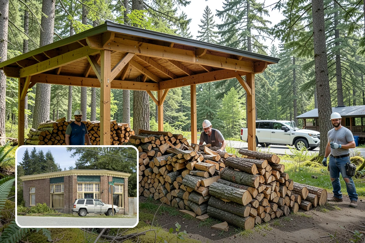 Large Split Firewood in Hamilton, Skagit County, WA - Generous width burns slowly