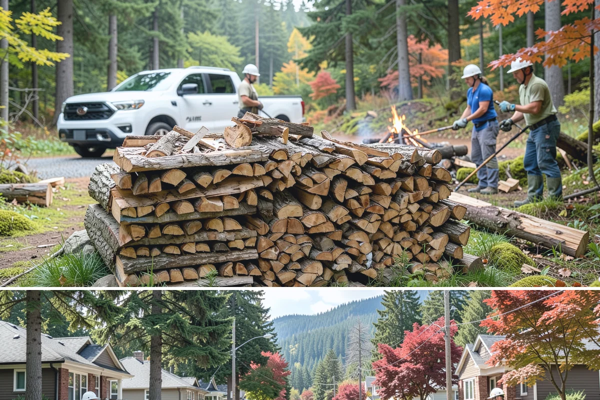 Large Split Firewood in Hunts Point, King County, WA - Order large splits by early fall so they finish seasoning before heavy winter use.