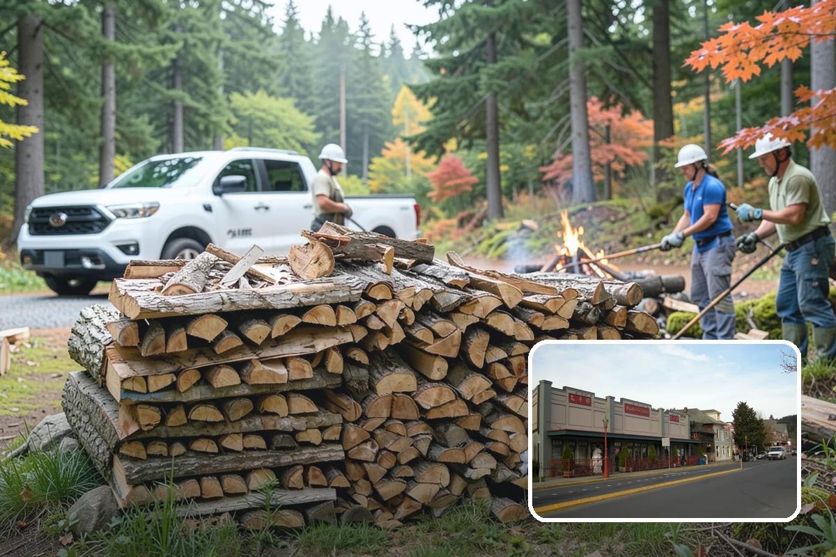 Large Split Firewood in Issaquah, King County, WA - Generous width burns slowly