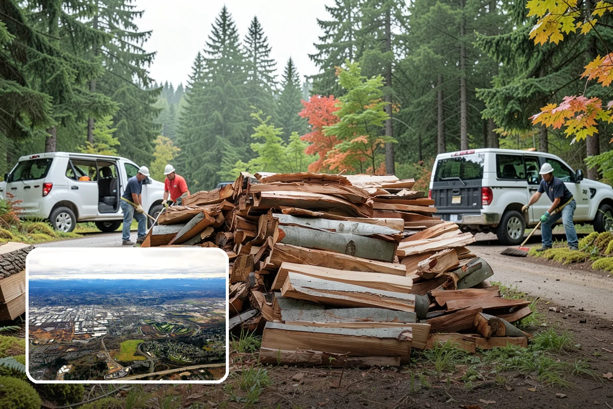 Large Split Firewood in Kent, King County, WA - Generous width burns slowly