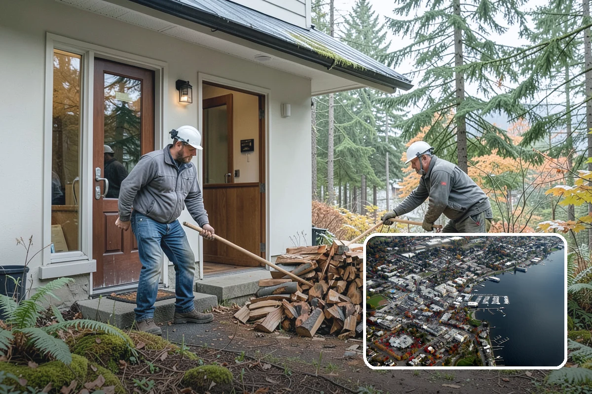Large Split Firewood in Kirkland, King County, WA - Generous width burns slowly