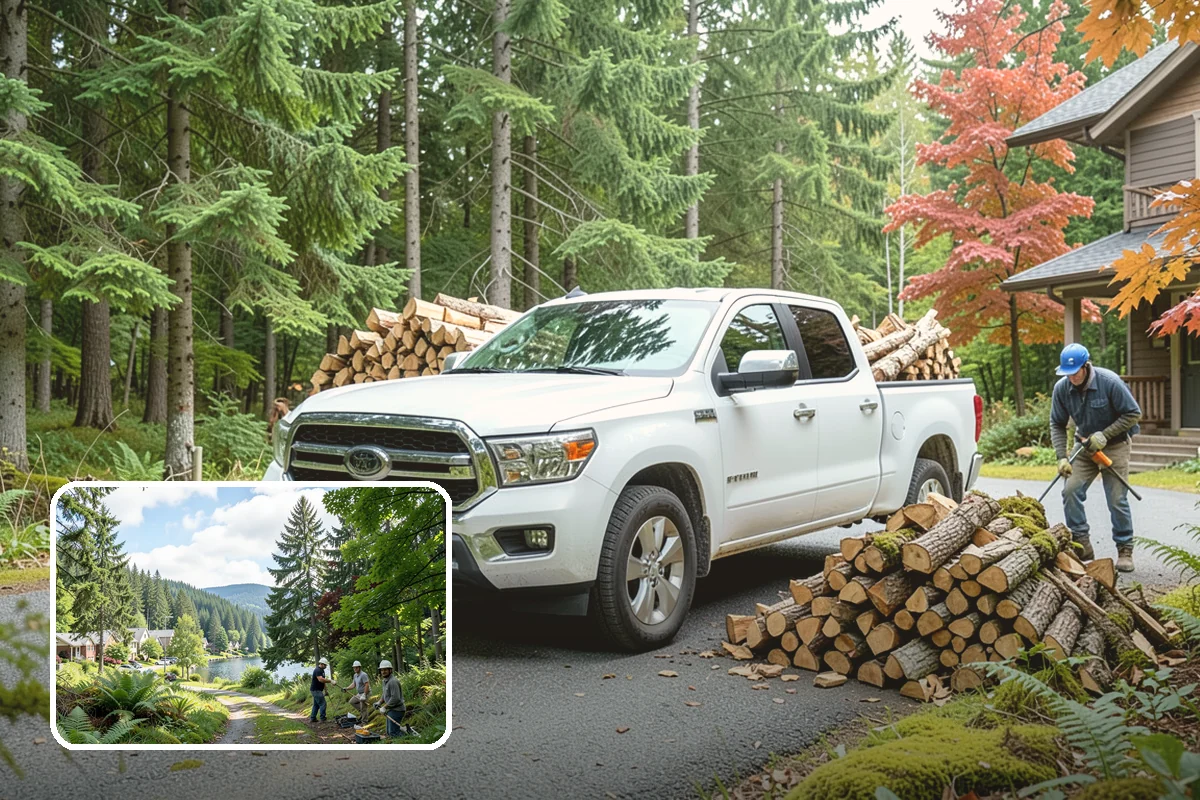 Large Split Firewood in Lake Forest Park, King County, WA - Generous width burns slowly