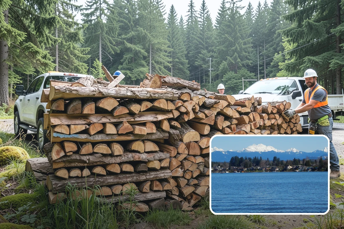 Large Split Firewood in Lake Stevens, Snohomish County, WA - Generous width burns slowly