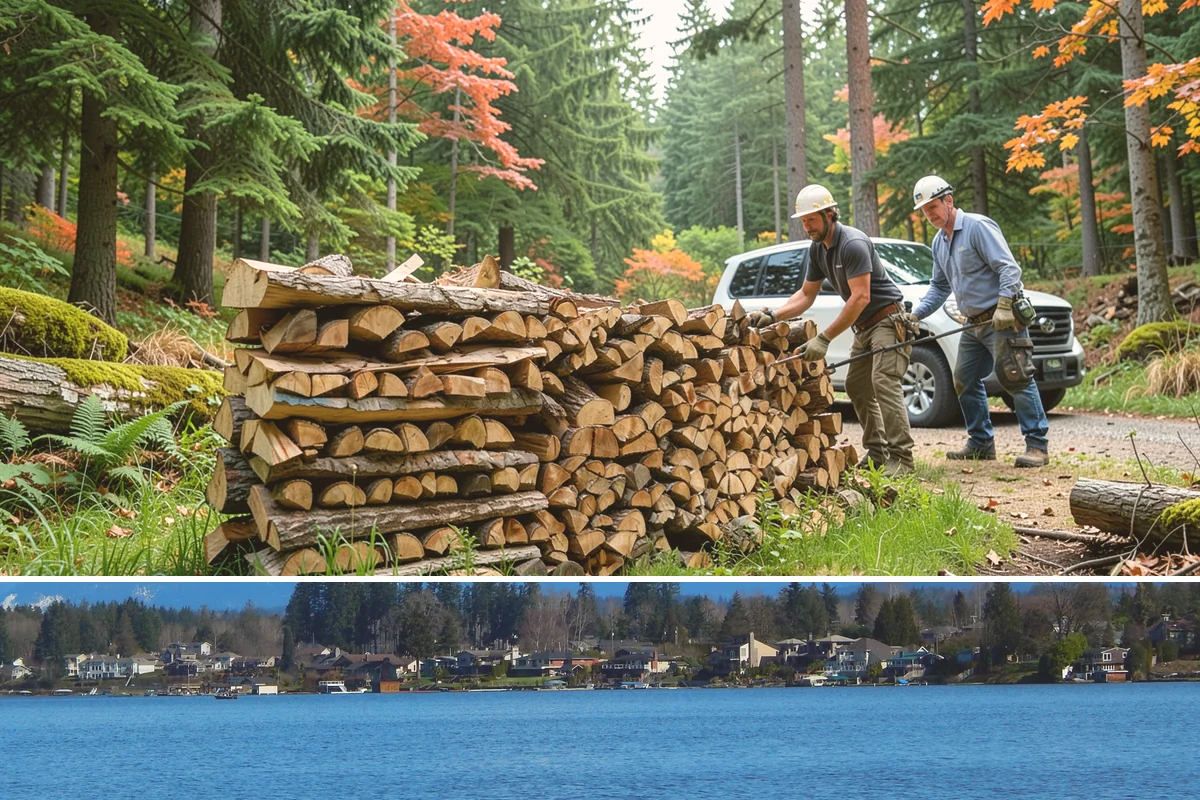 Large Split Firewood in Lake Stevens, Snohomish County, WA - Order large splits by early fall so they finish seasoning before heavy winter use.