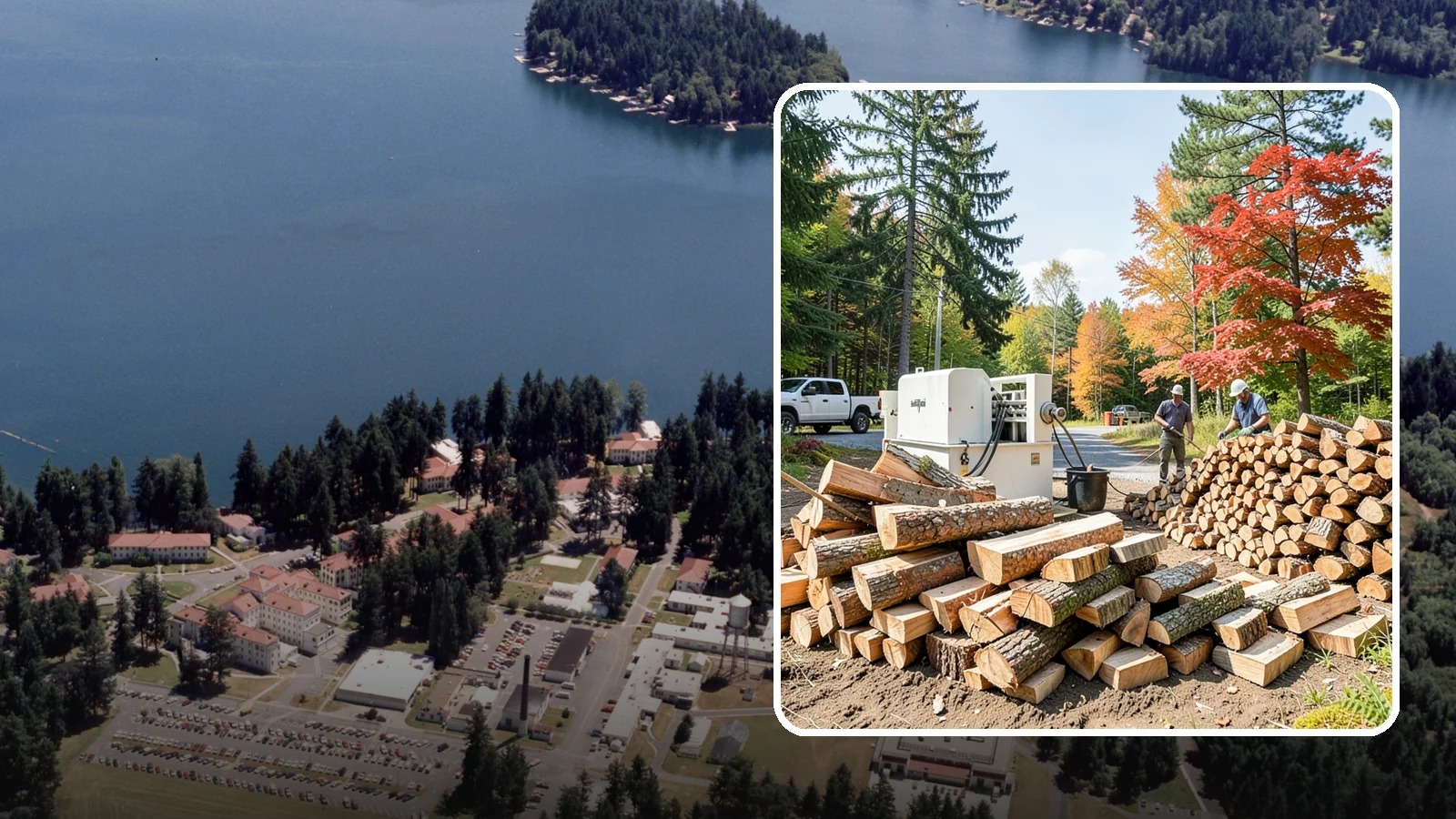 Large Split Firewood in Lakewood, Pierce County, WA - Firewood split into larger pieces that burn slowly for extended, low-maintenance heat.