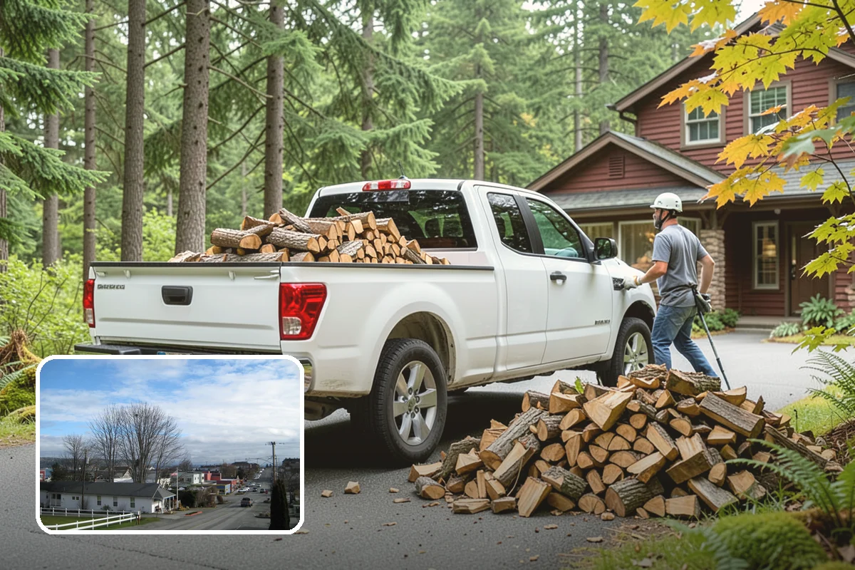 Large Split Firewood in Langley, WA - Generous width burns slowly