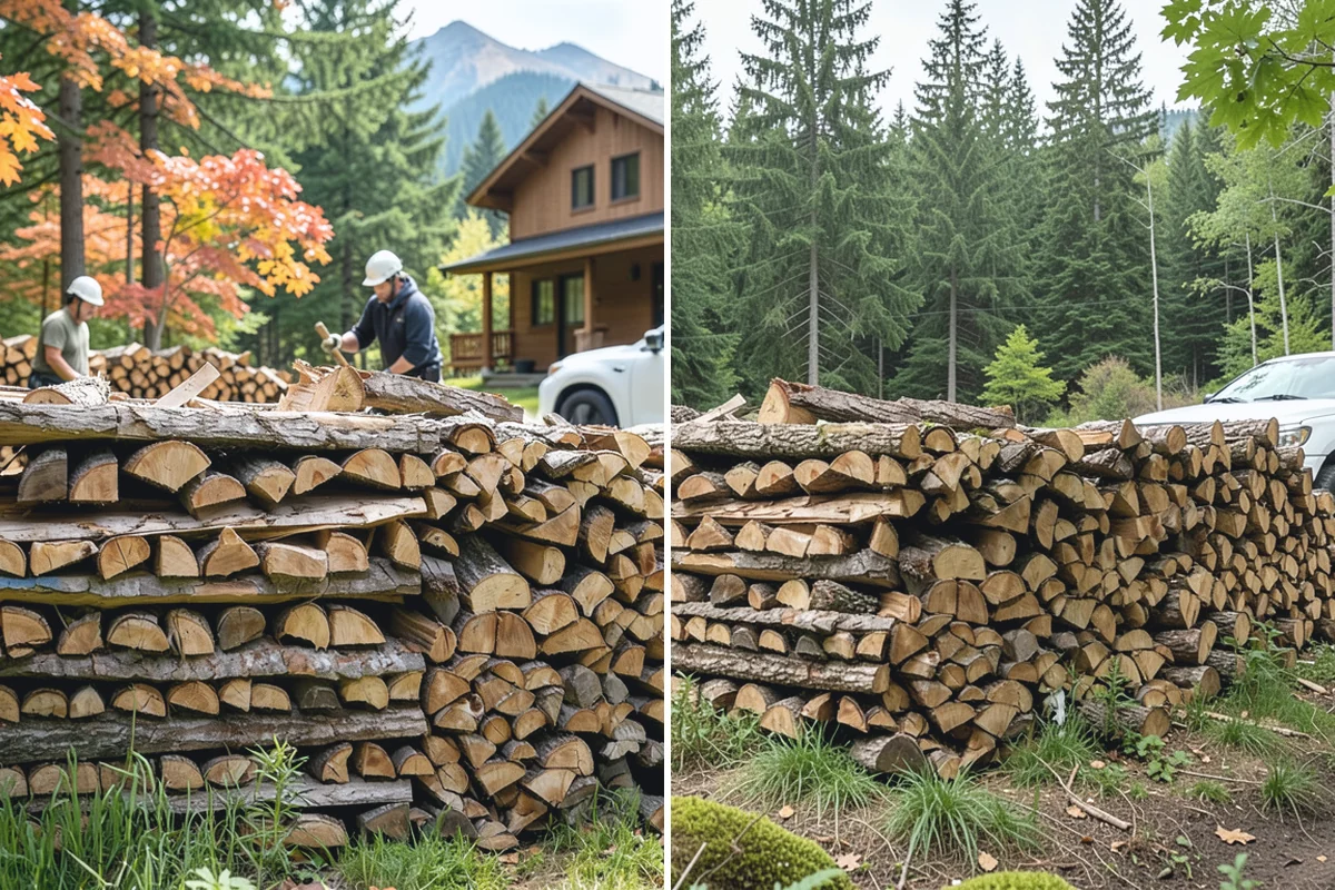 Large Split Firewood in Marysville, Snohomish County, WA - Confirm your appliance size and volume