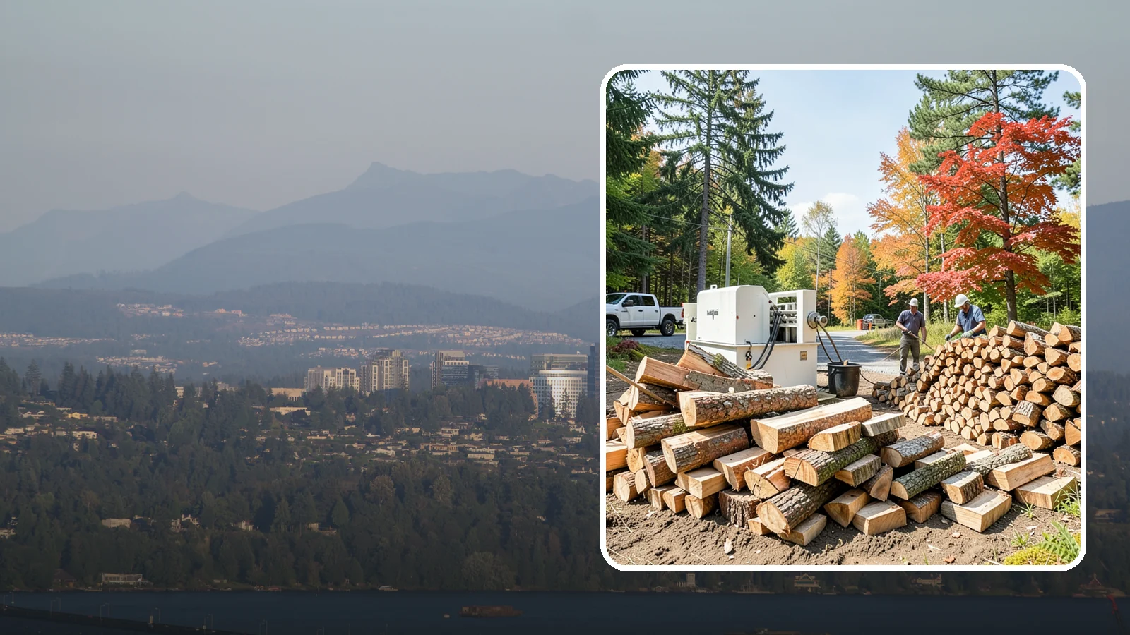 Large Split Firewood in Medina, King County, WA - Firewood split into larger pieces that burn slowly for extended, low-maintenance heat.