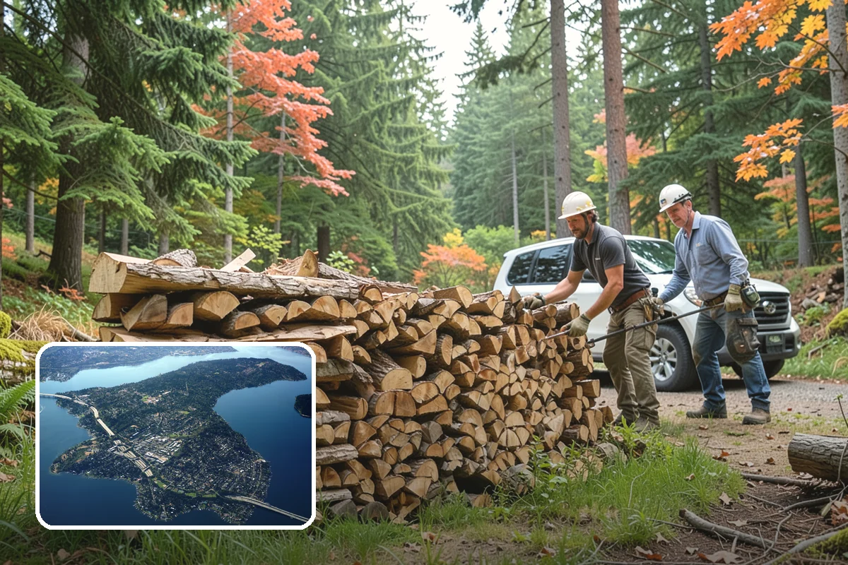 Large Split Firewood in Mercer Island, King County, WA - Generous width burns slowly