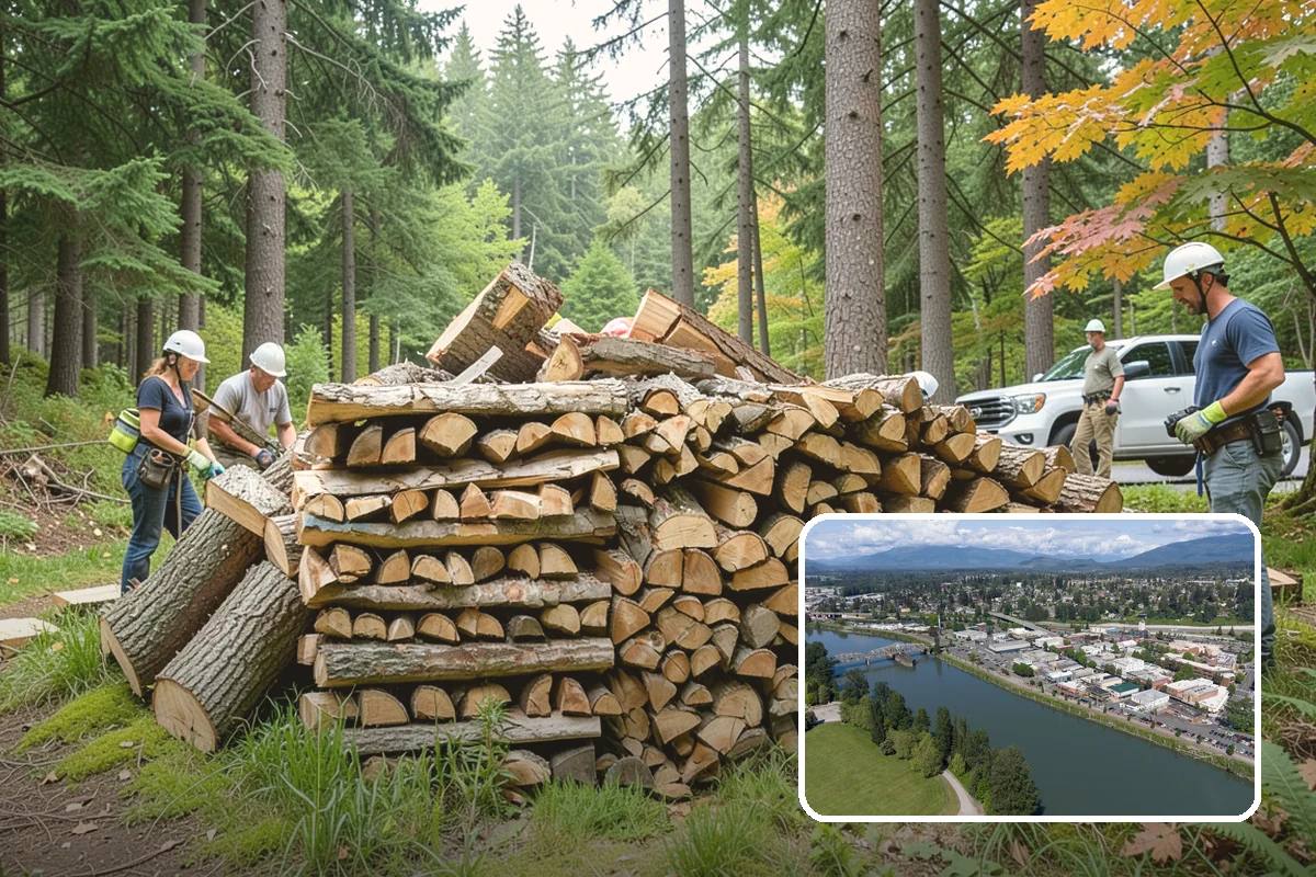 Large Split Firewood in Mount Vernon, WA - Generous width burns slowly