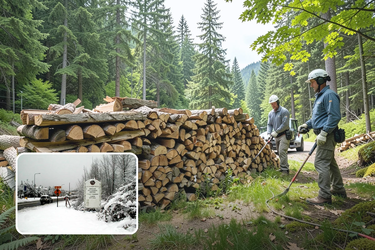 Large Split Firewood in Newcastle, King County, WA - Generous width burns slowly