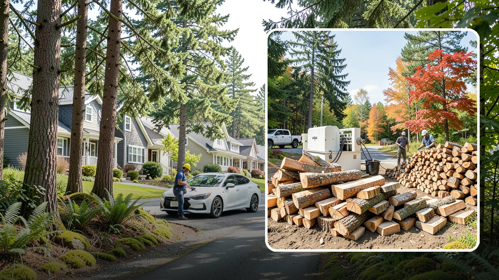 Large Split Firewood in Normandy Park, King County, WA - Firewood split into larger pieces that burn slowly for extended, low-maintenance heat.