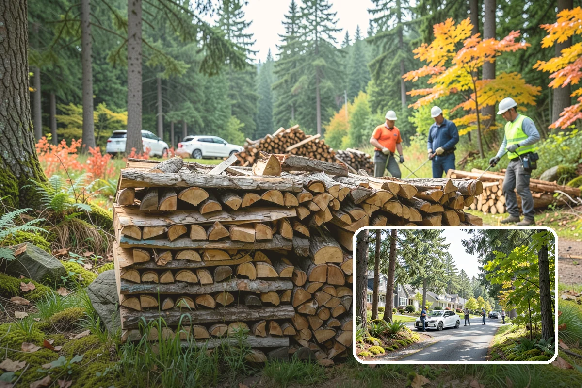 Large Split Firewood in Normandy Park, King County, WA - Generous width burns slowly
