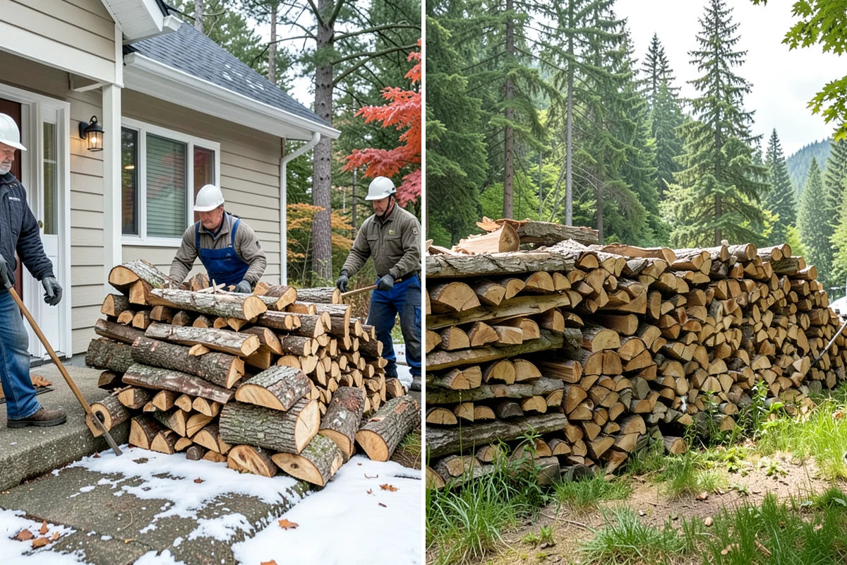 Large Split Firewood in Normandy Park, King County, WA - Confirm your appliance size and volume