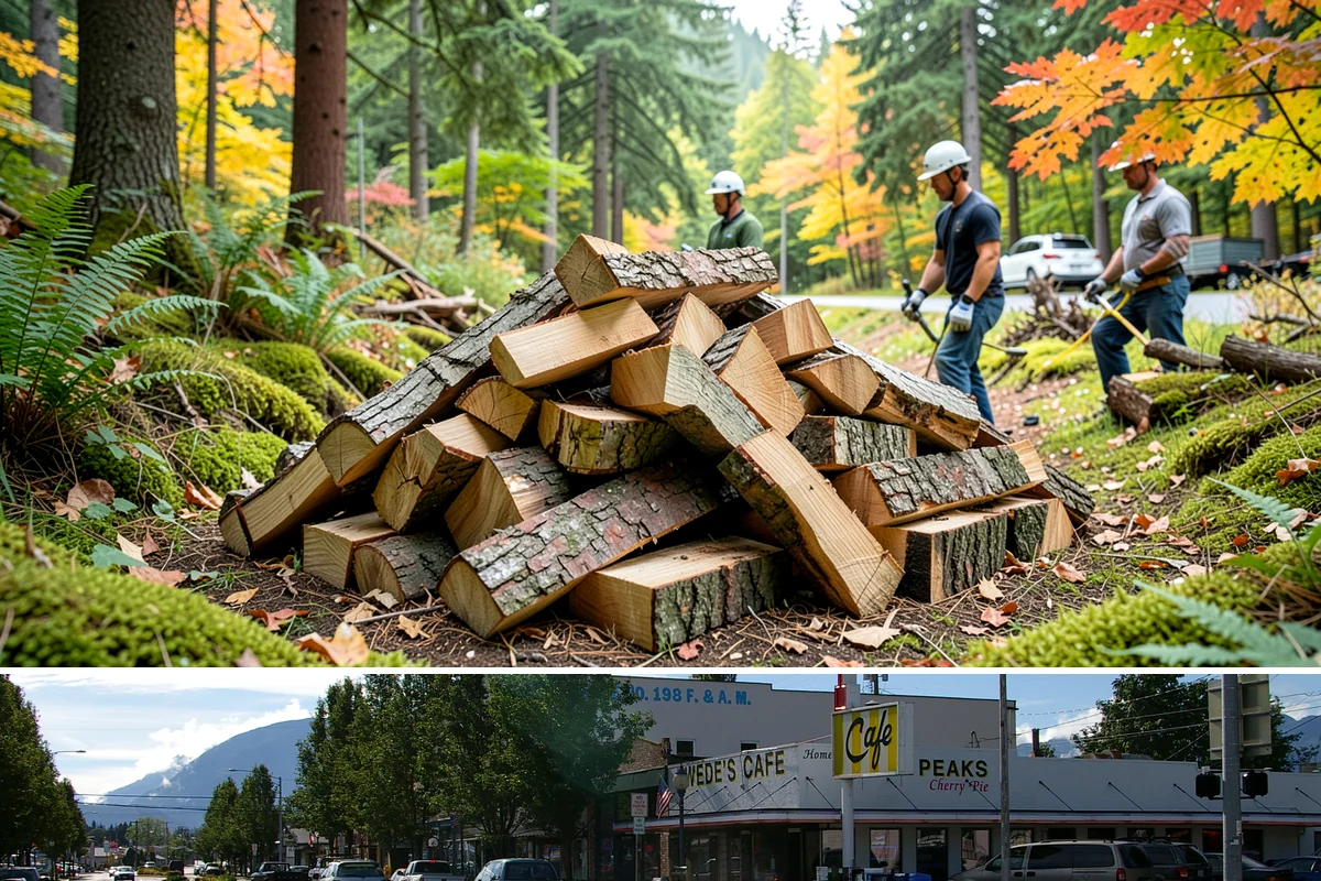 Large Split Firewood in North Bend, King County, WA - Order large splits by early fall so they finish seasoning before heavy winter use.