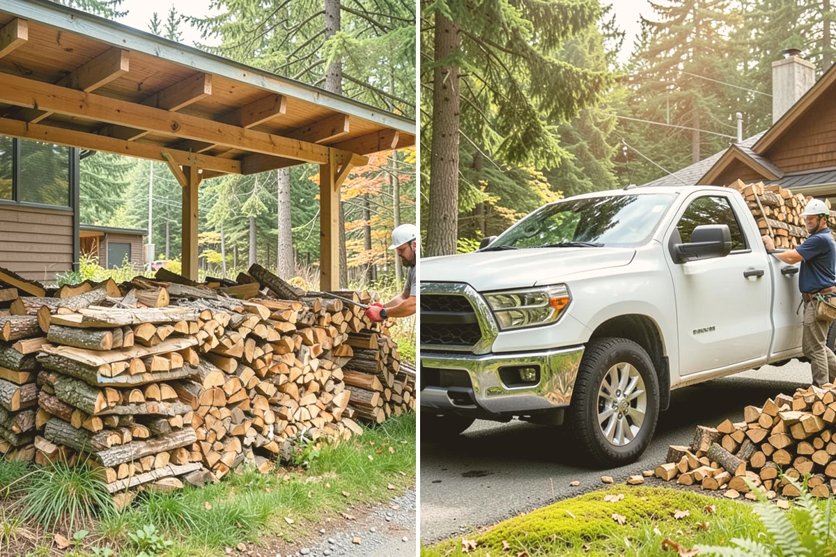 Large Split Firewood in Orting, Pierce County, WA - Confirm your appliance size and volume