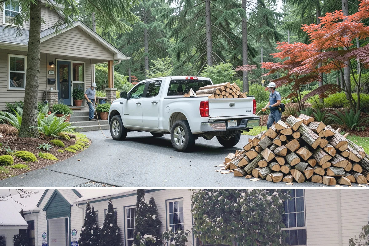 Large Split Firewood in Pacific, King County, WA - Order large splits by early fall so they finish seasoning before heavy winter use.
