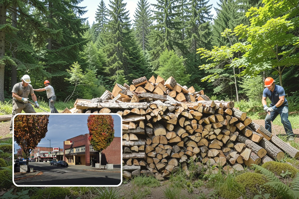Large Split Firewood in Puyallup, Pierce County, WA - Generous width burns slowly