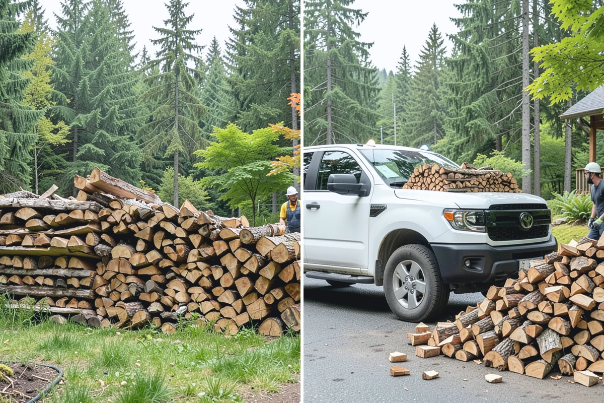 Large Split Firewood in Redmond, King County, WA - Confirm your appliance size and volume