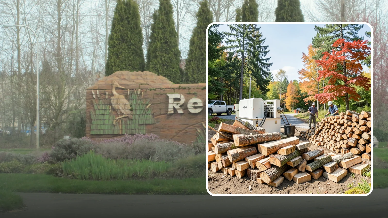 Large Split Firewood in Renton, King County, WA - Firewood split into larger pieces that burn slowly for extended, low-maintenance heat.