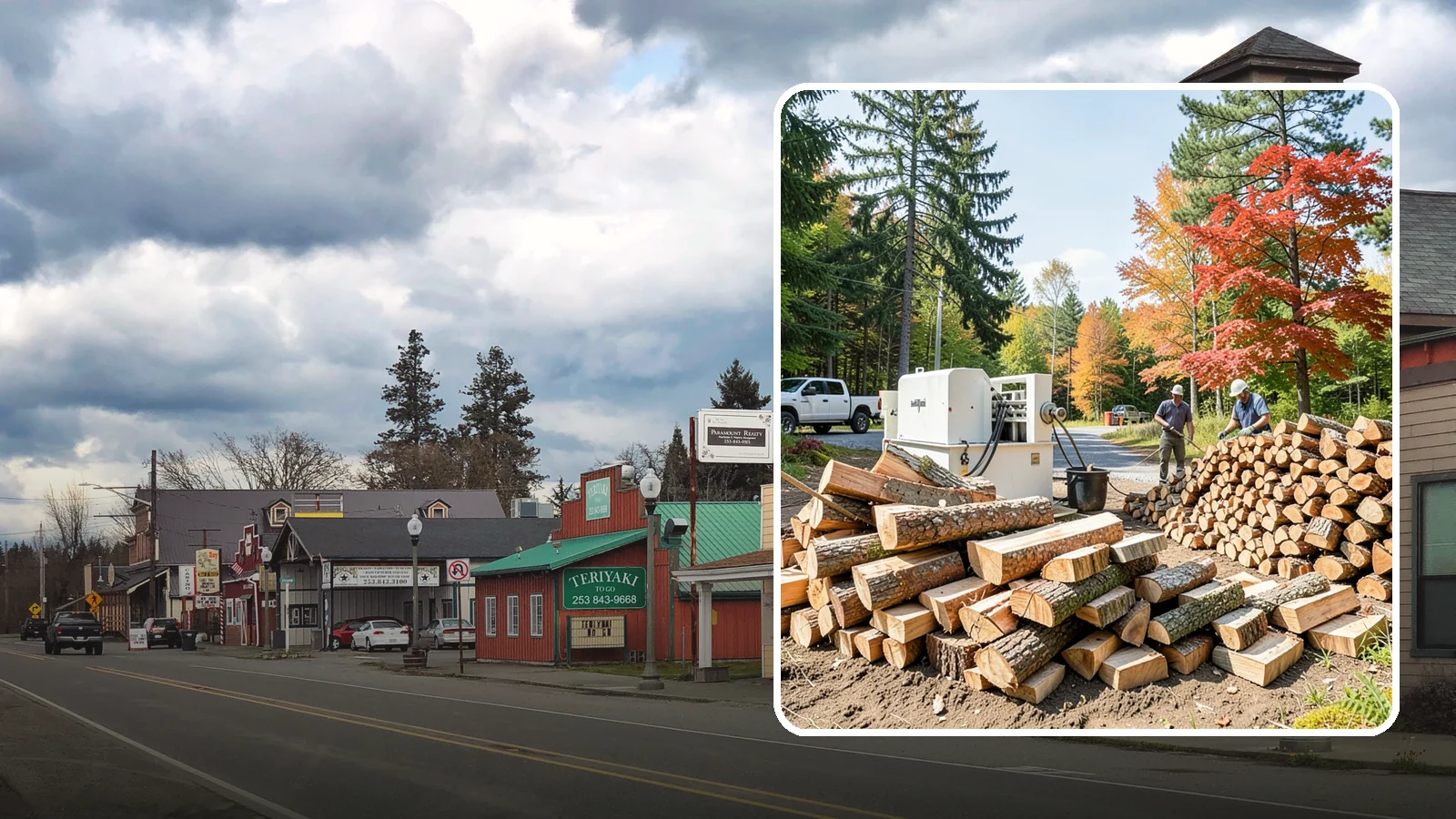 Large Split Firewood in Roy, Pierce County, WA - Firewood split into larger pieces that burn slowly for extended, low-maintenance heat.
