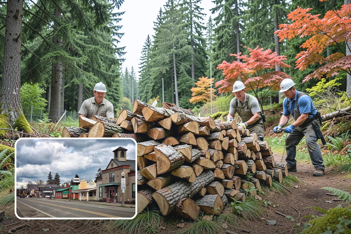 Large Split Firewood in Roy, Pierce County, WA - Generous width burns slowly