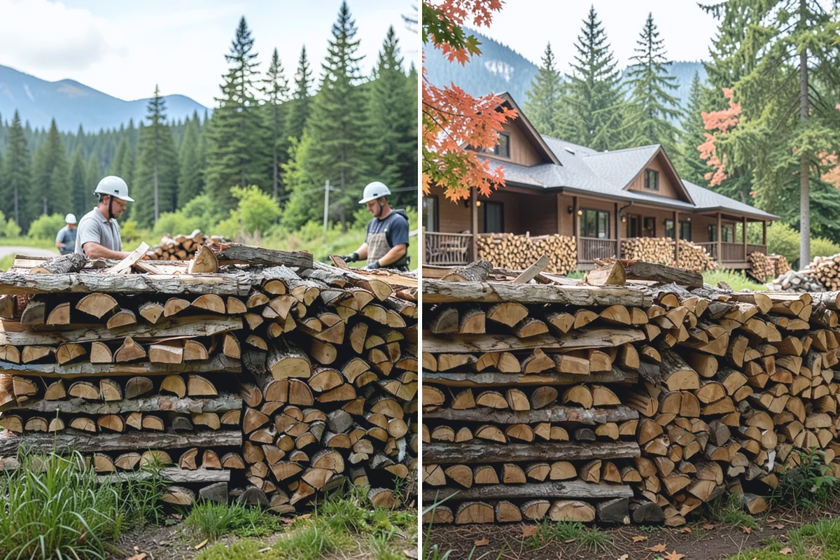 Large Split Firewood in Roy, Pierce County, WA - Confirm your appliance size and volume