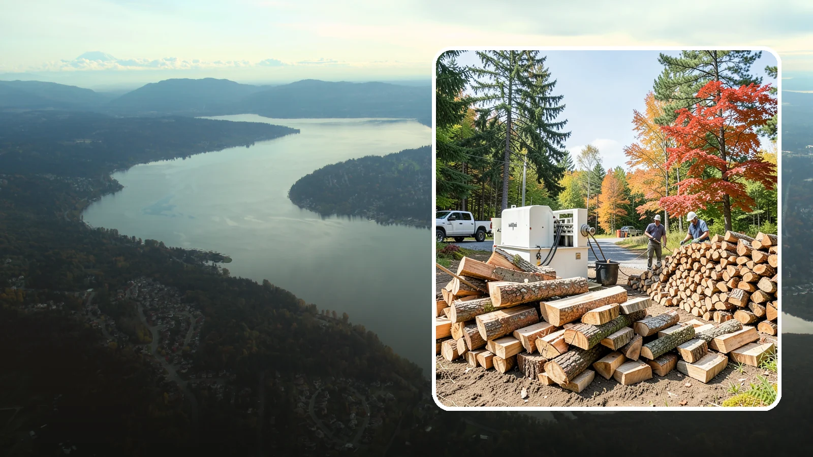 Large Split Firewood in Sammamish, King County, WA - Firewood split into larger pieces that burn slowly for extended, low-maintenance heat.