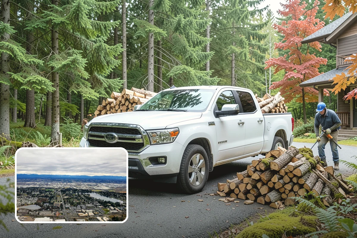 Large Split Firewood in SeaTac, WA - Generous width burns slowly