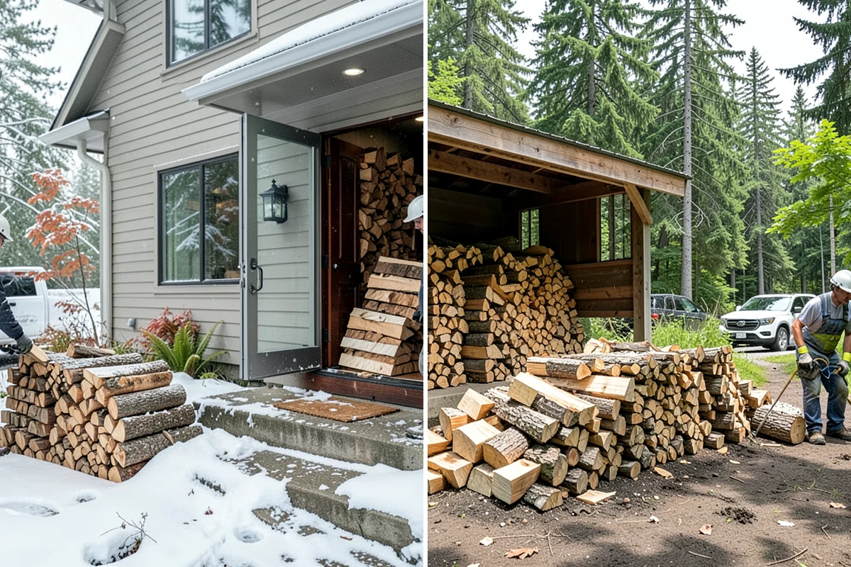 Large Split Firewood in SeaTac, WA - Confirm your appliance size and volume