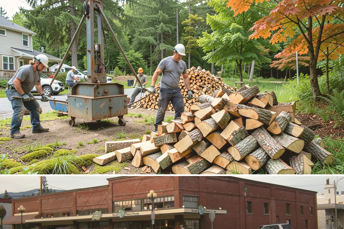 Large Split Firewood in Sedro-Woolley, Skagit County, WA - Order large splits by early fall so they finish seasoning before heavy winter use.