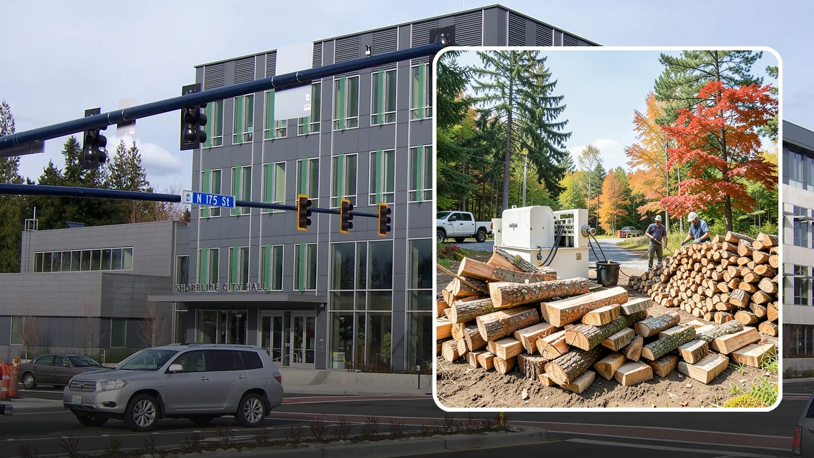 Large Split Firewood in Shoreline, King County, WA - Firewood split into larger pieces that burn slowly for extended, low-maintenance heat.