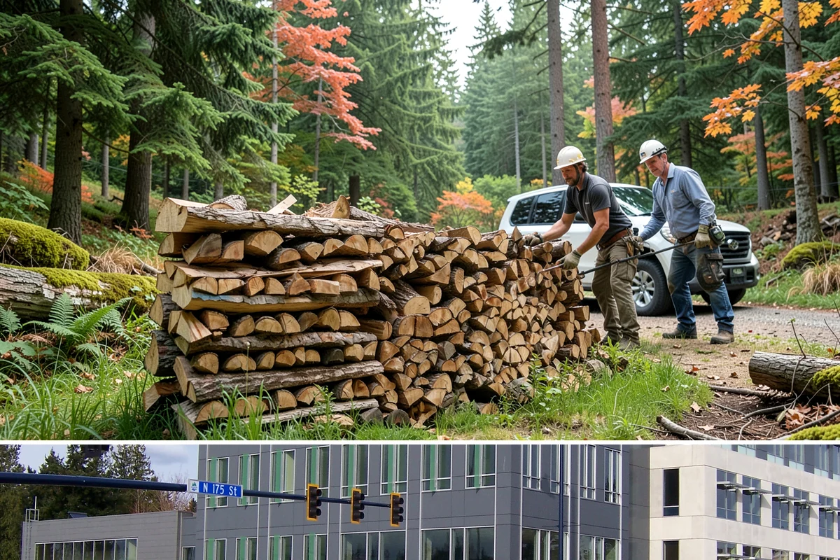 Large Split Firewood in Shoreline, King County, WA - Order large splits by early fall so they finish seasoning before heavy winter use.